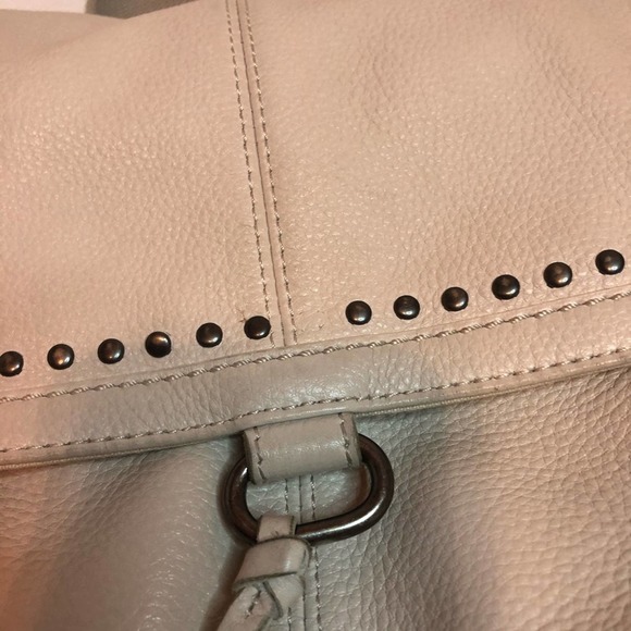 The Sak White Leather Backpack Studded Satchel Bag - Picture 4 of 9